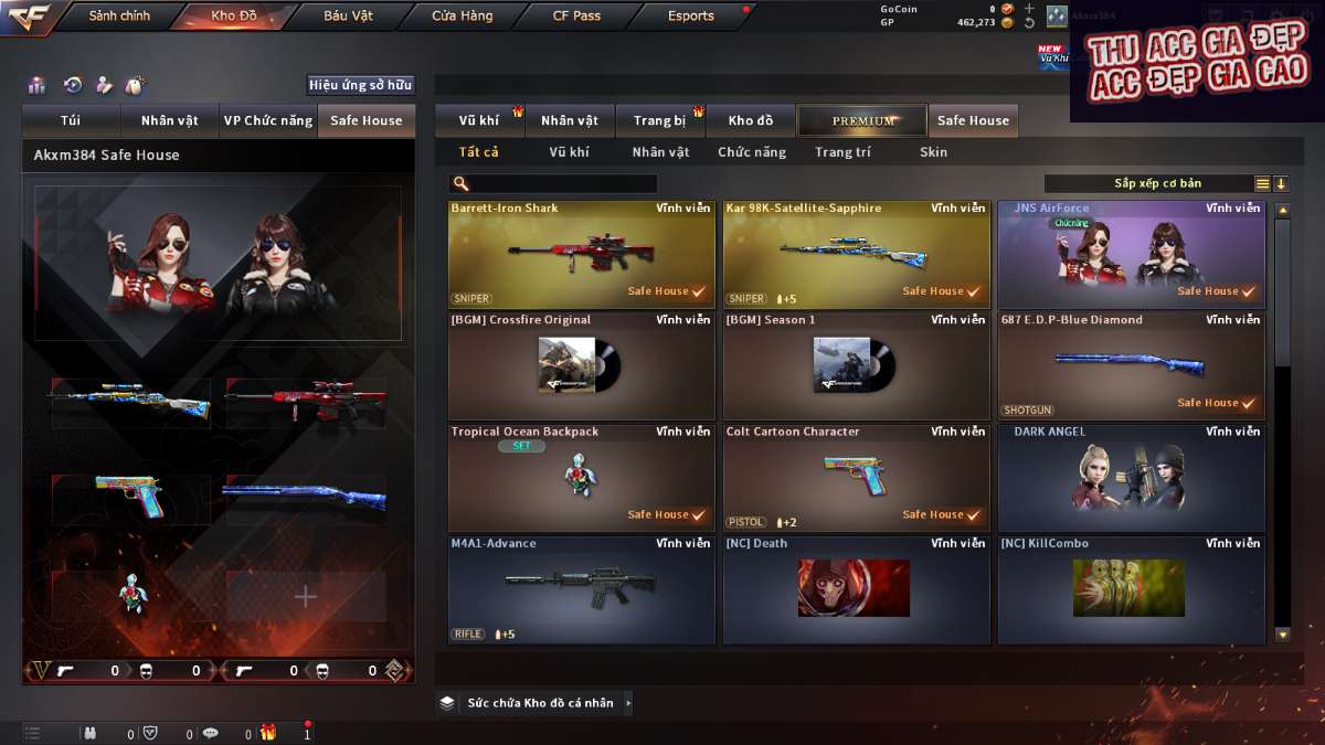 shop acc cf uy tin gia re